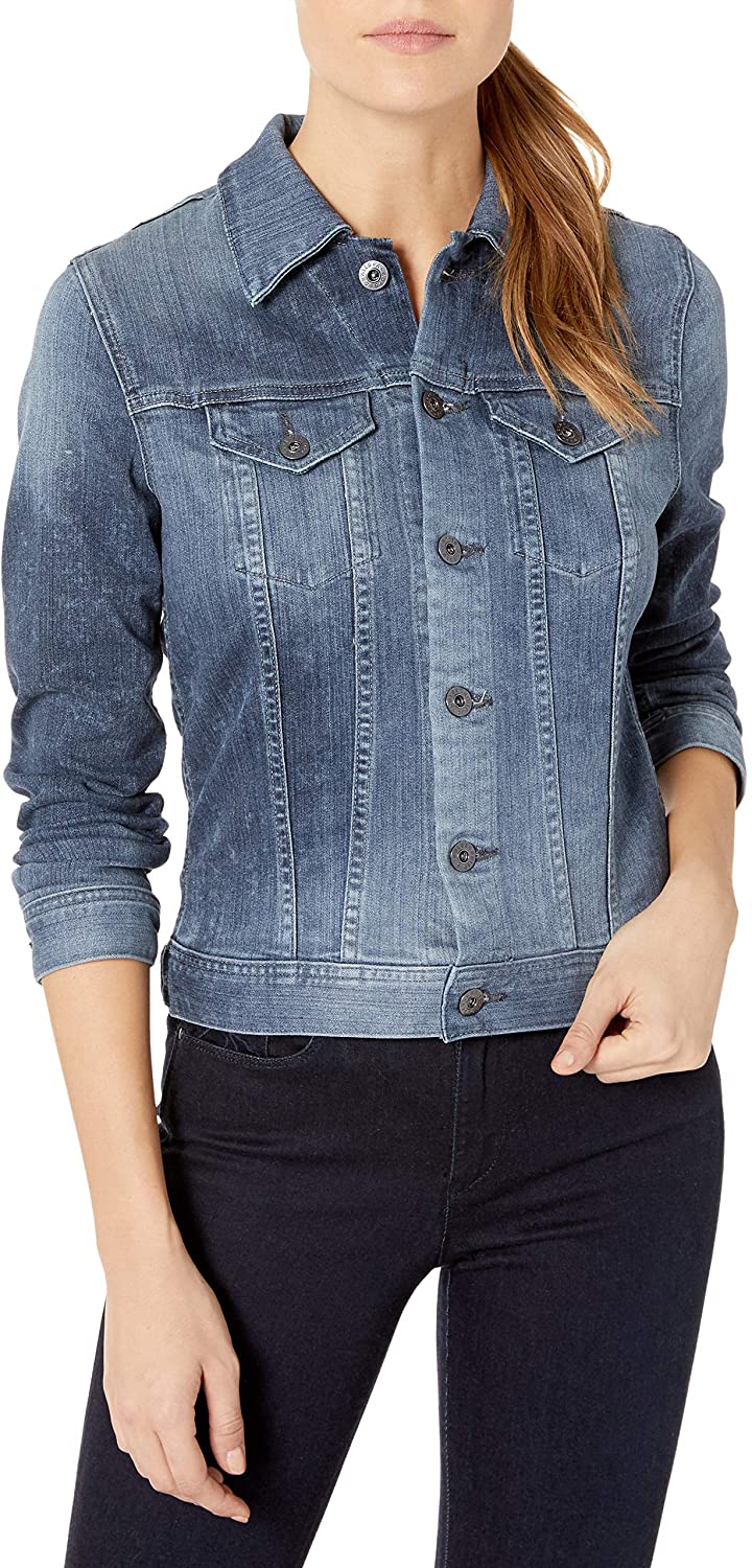 AG Adriano Goldschmied Womens Robyn Fitted Stretch Jean Jacket 