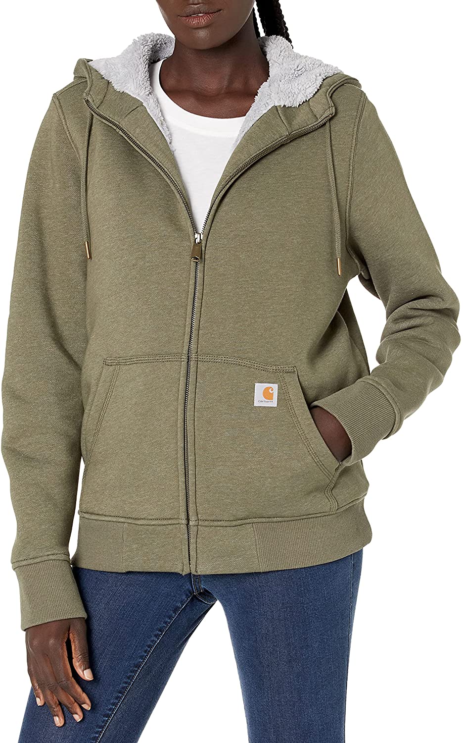 carhartt sherpa lined sweatshirt