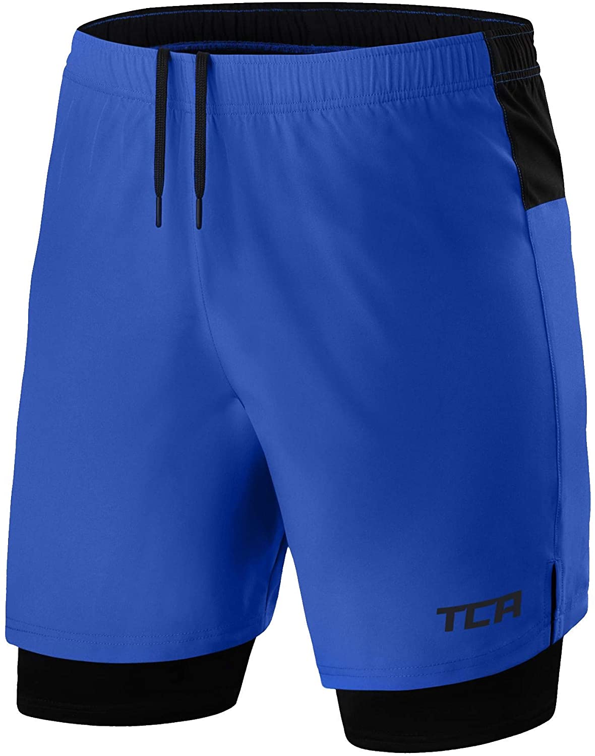 TCA Men's Ultra 2 in 1 Running Shorts with Inner Compression Short and Zip  Pocke | eBay