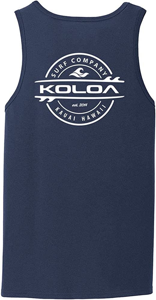 Adult Sizes S-4XL Koloa Classic Wave Logo Tank Tops in 27 Colors 