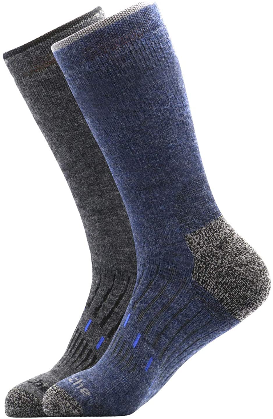 Avalanche Men's Quick Drying Merino Wool Blend Crew Socks With 