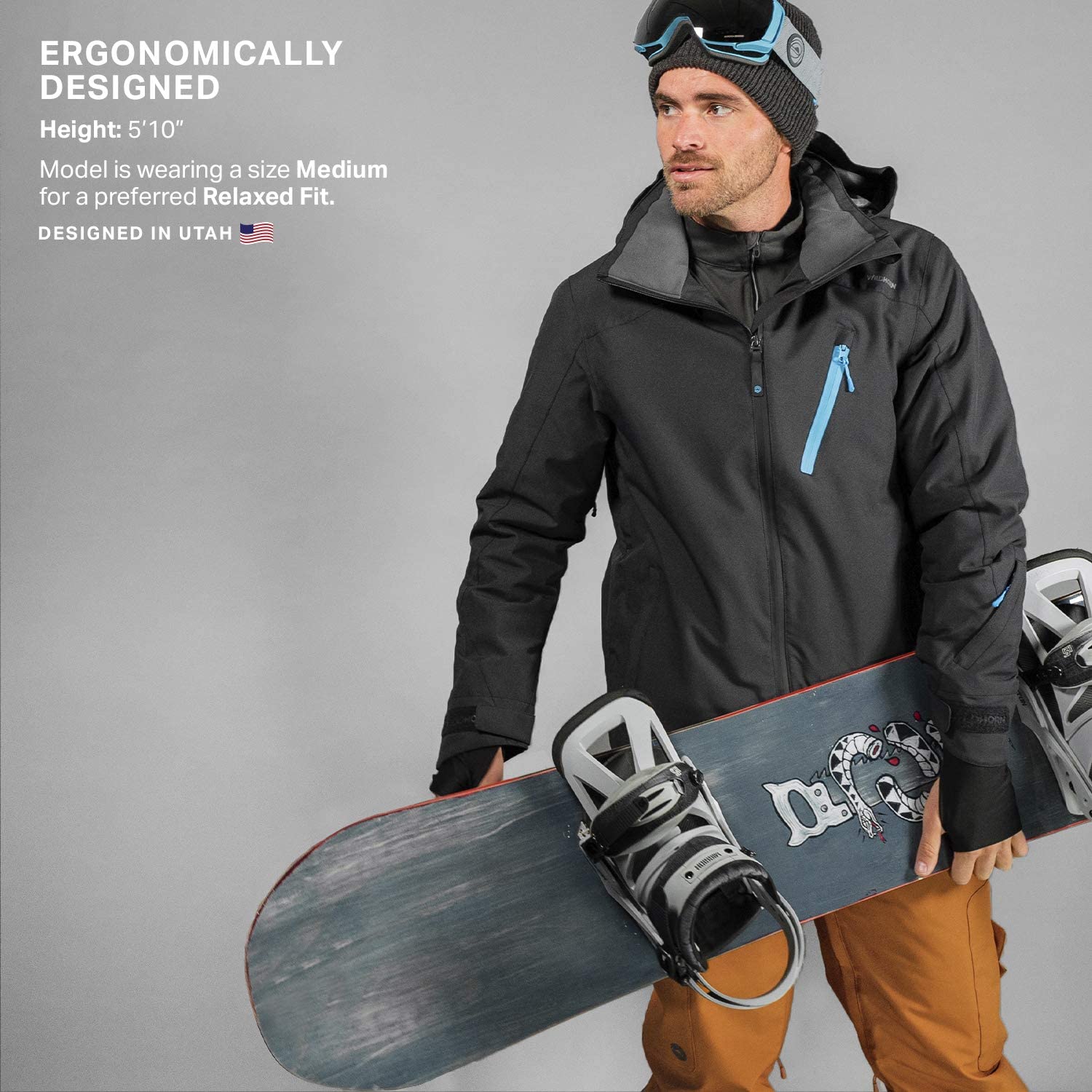 Wildhorn Dover Premium Mens Ski Jacket - Insulated Waterproof ...