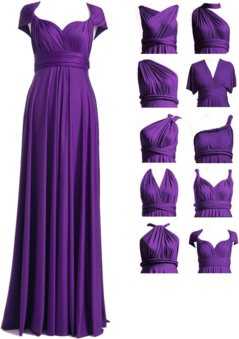 Dark Purple Infinity Dresses for Bridesmaids