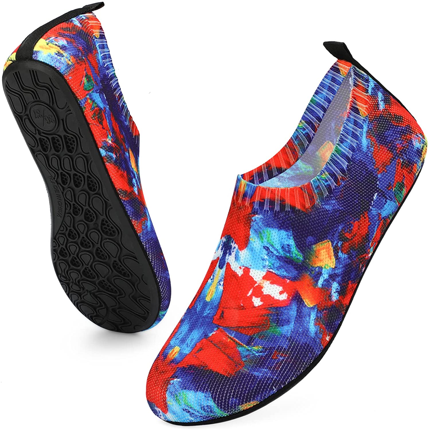 ANLUKE Womens Mens Water Shoes Barefoot Quick-Dry Aqua Socks for Beach Swim Surf Water Sport 