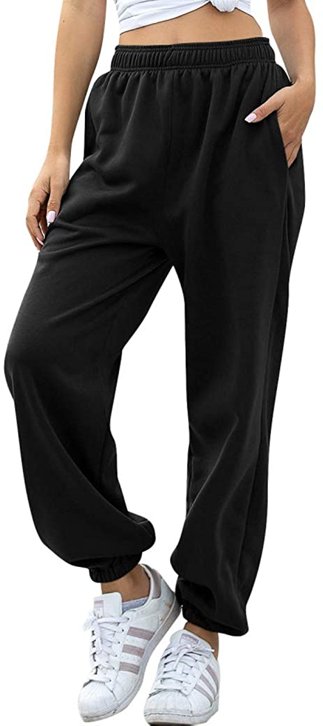 HeSaYep Women's High Waisted Sweatpants Workout Active Joggers Pants Baggy  Lounge Bottoms : : Clothing, Shoes & Accessories