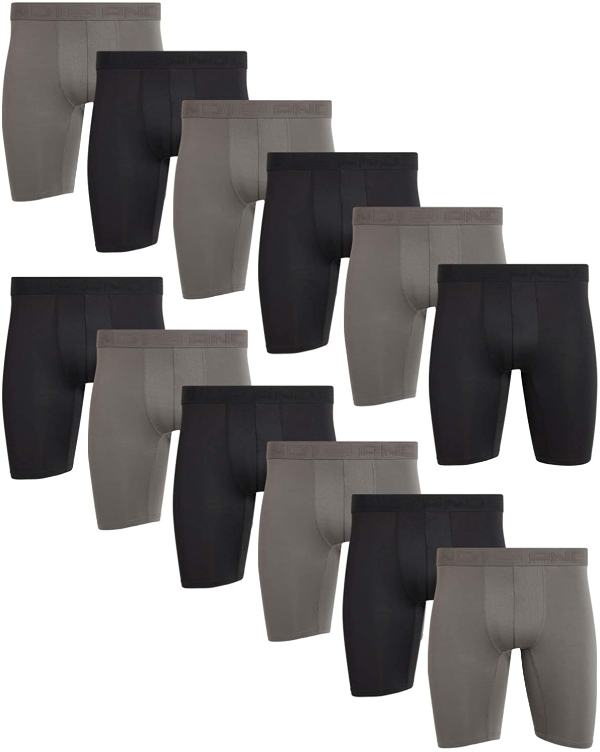 AND1 Men's Underwear - 5 Pack Performance Compression Boxer Briefs with  Functional Fly (S-3XL), Size Small, All Black- 5 Pack at  Men's  Clothing store