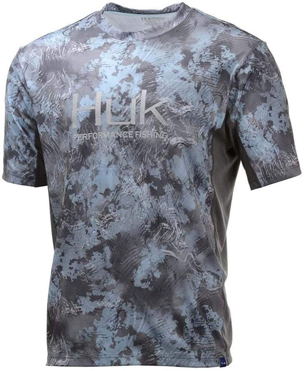 Huk Men's Icon X Camo Short Sleeve Shirt SubPhantis Southern Tier Small 