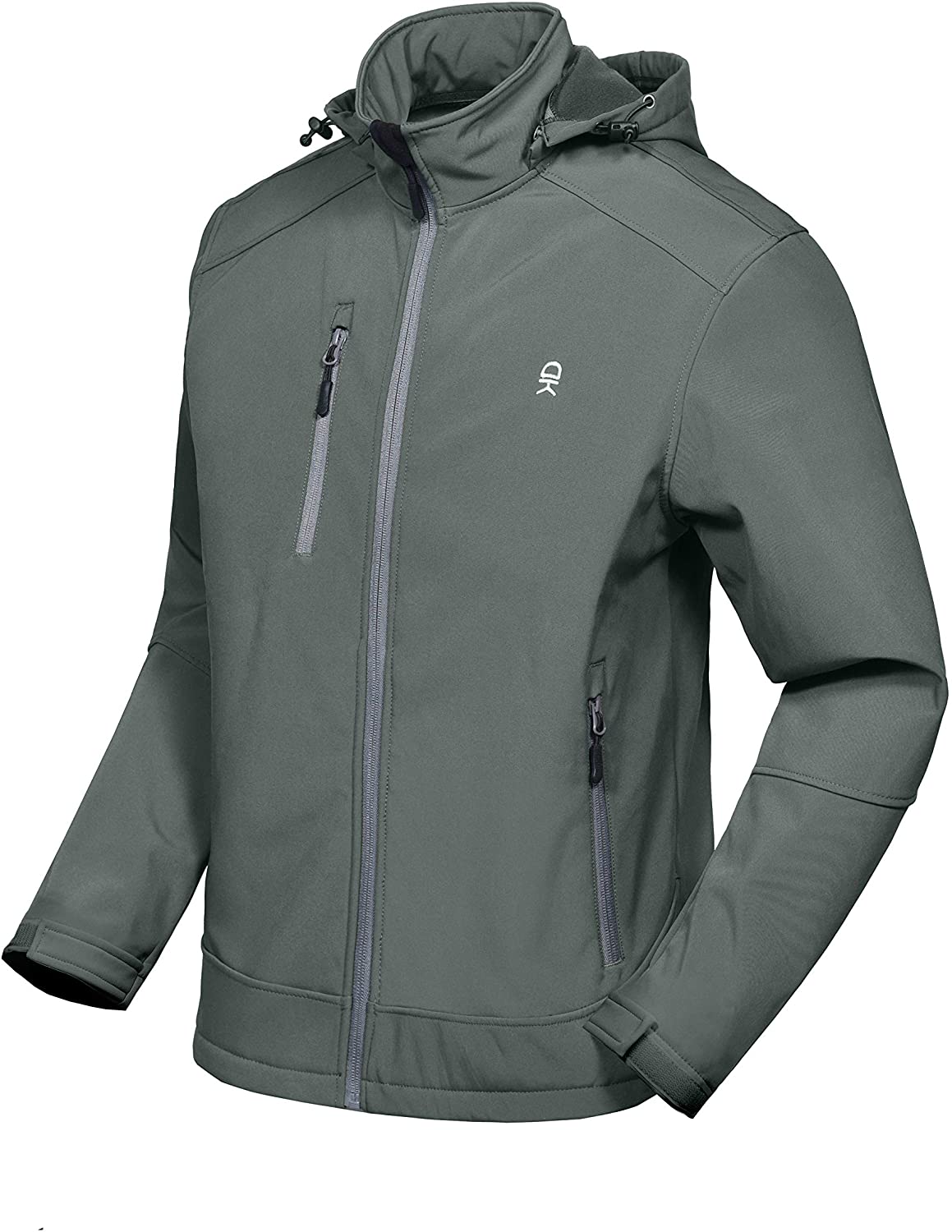 Little Donkey Andy Women's Softshell Jacket Ski Jacket with Removable Hood Fleece Lined and Water Repellent 