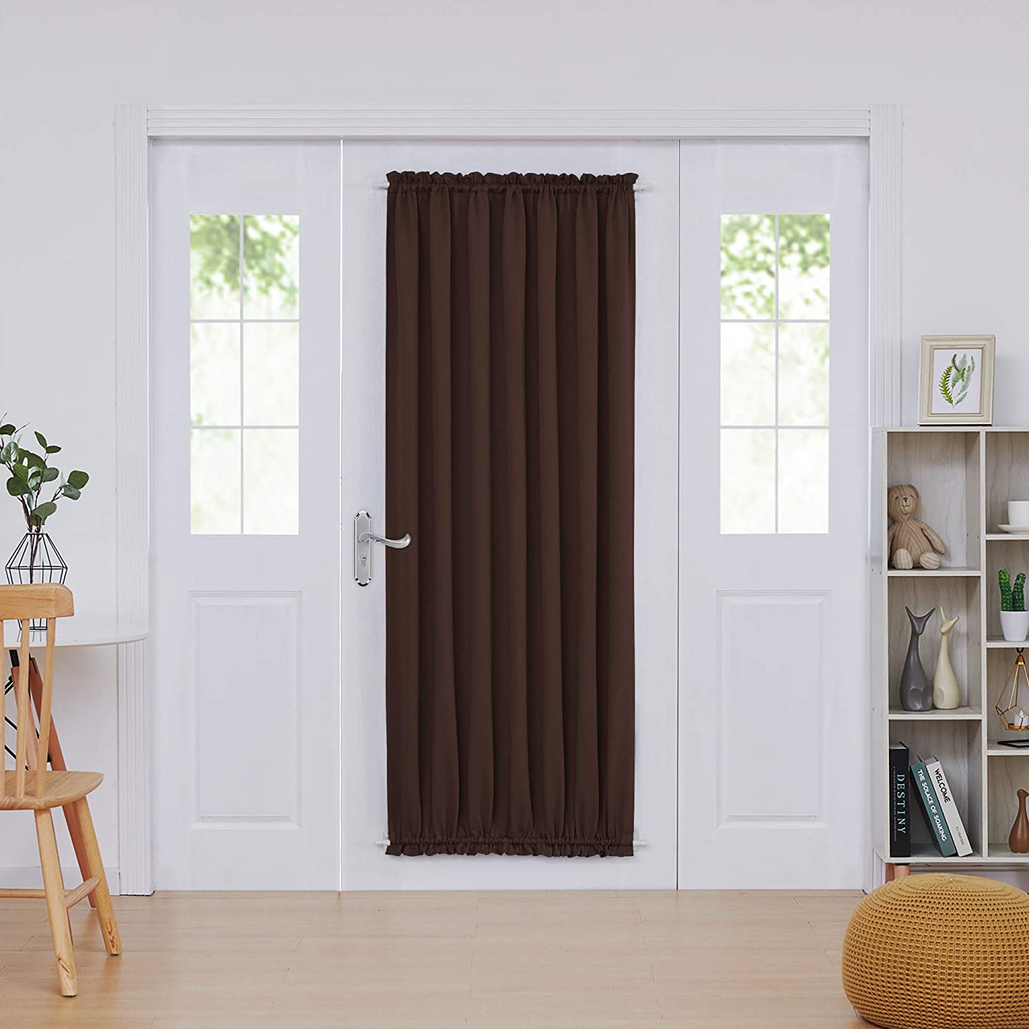 Deconovo Door Curtains - Thermal Insulated Blackout & Door Window Curtain  Panel