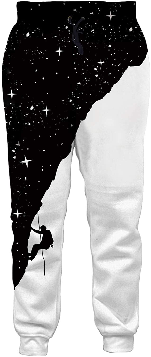 Loveternal Unisex 3D Digital Estampado Graphic Pantalones de Chándal Cool Ocasionales Sweatpants Pants 