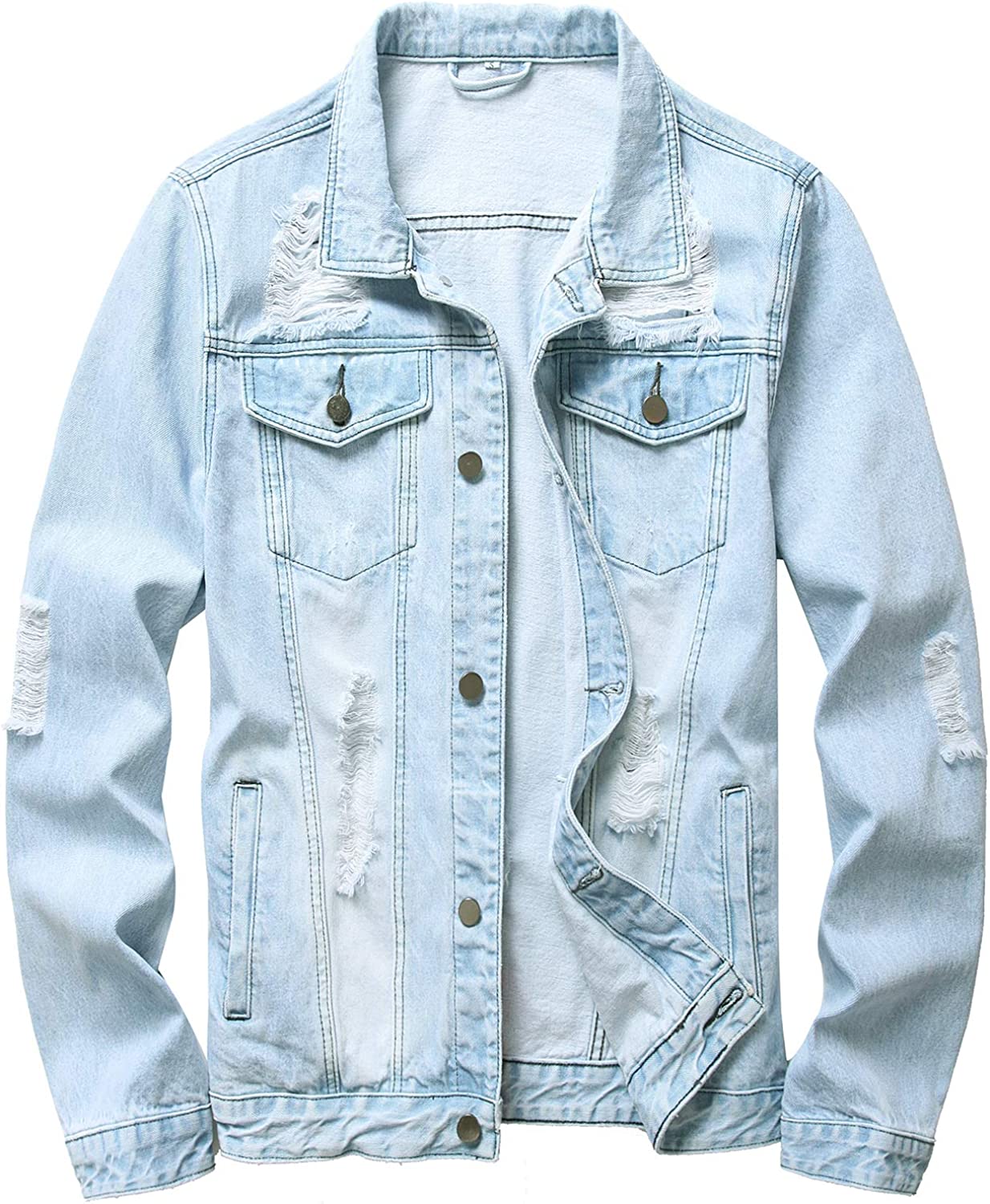 Denim Jacket Men Outerwear Brand Jeans Jacket Bomber Coat Blue Ropa Hombre  Tops | eBay