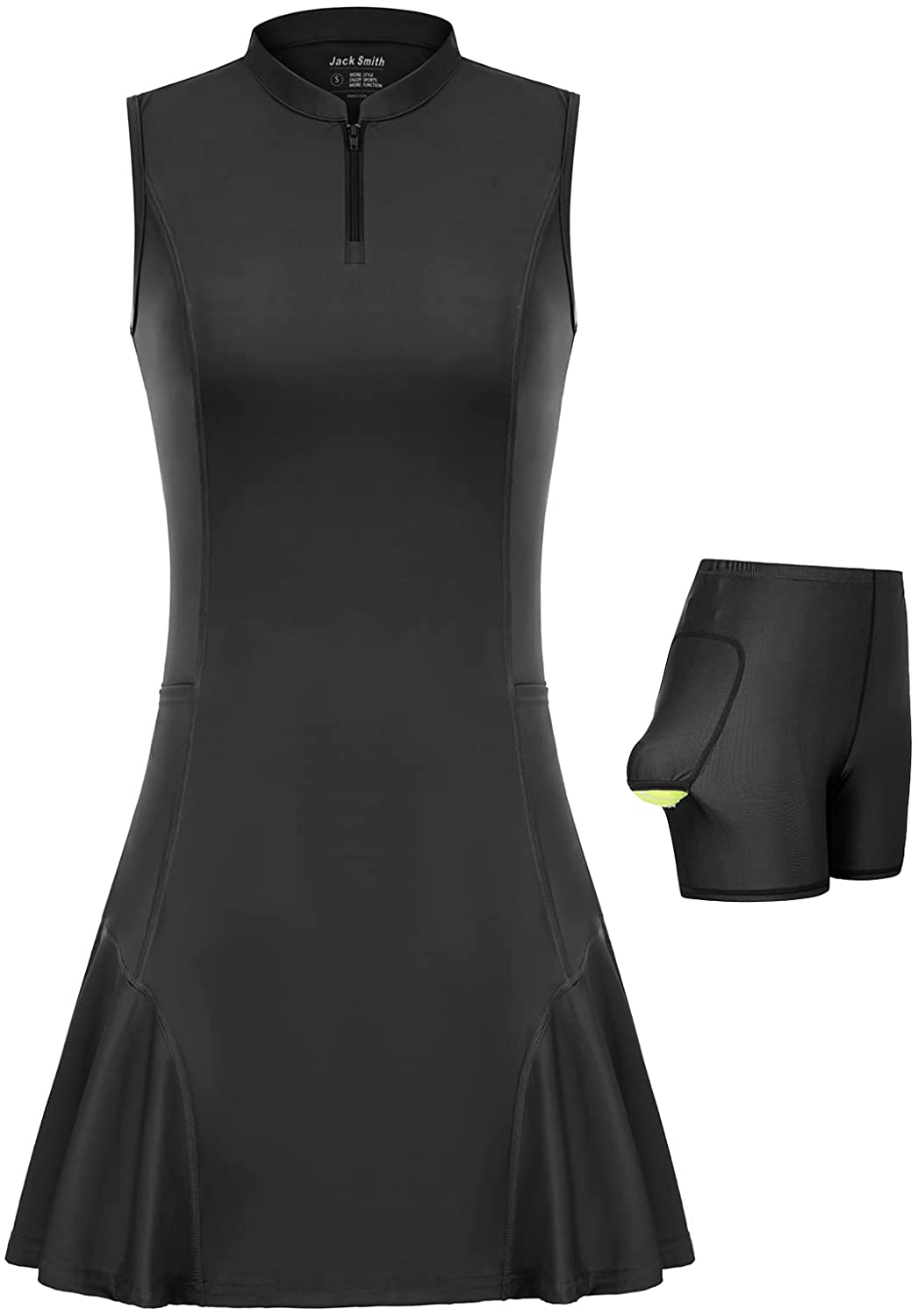 JACK SMITH Women Athletic Dress with Shorts Sleeveless Golf Tennis Dress  Pockets | eBay