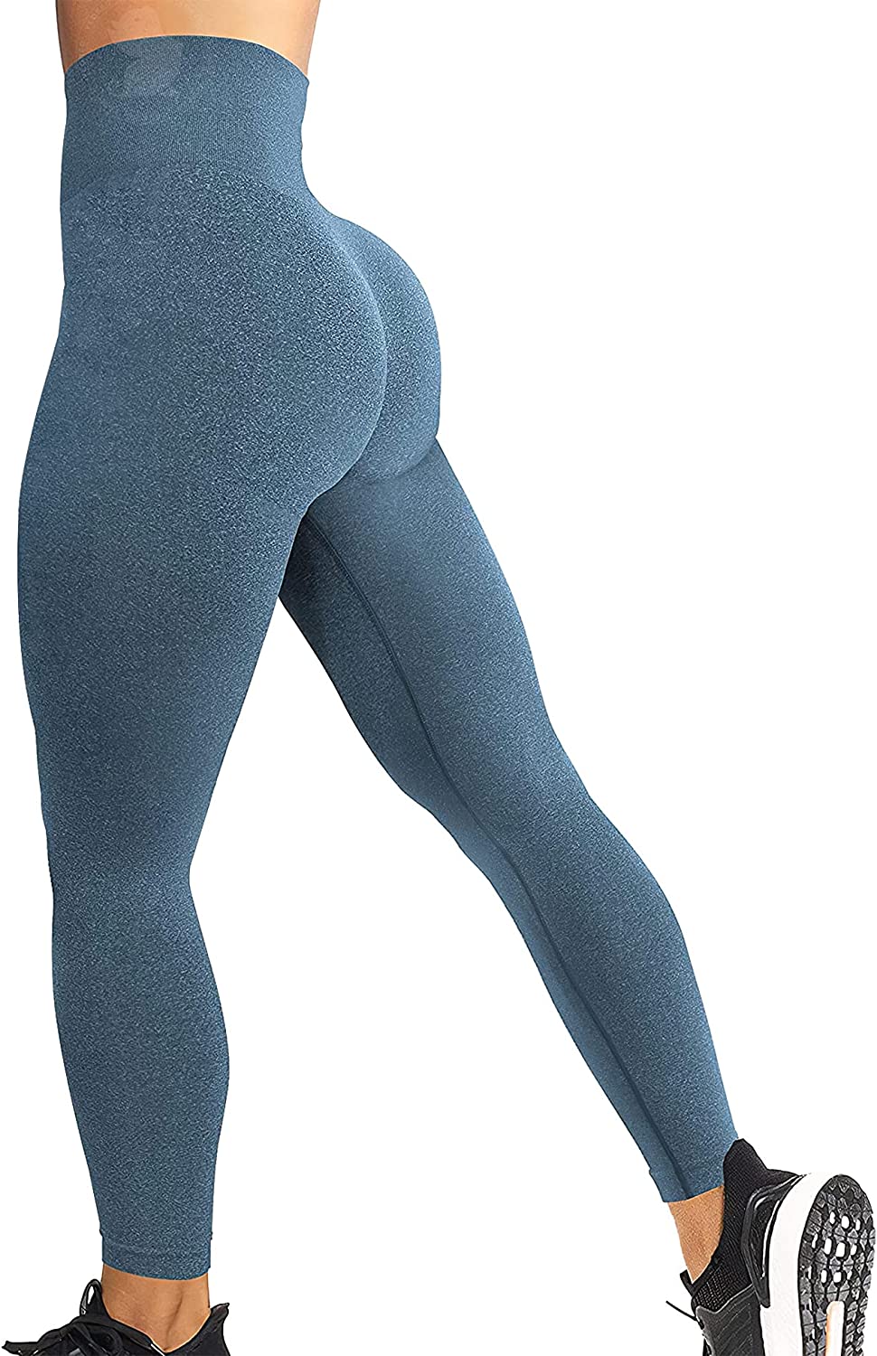 YEOREO Women High Waist Seamless Workout Leggings Gym Smile Contour Yoga  Pants Athletic Tights, #0 Blue, Medium : : Clothing, Shoes &  Accessories