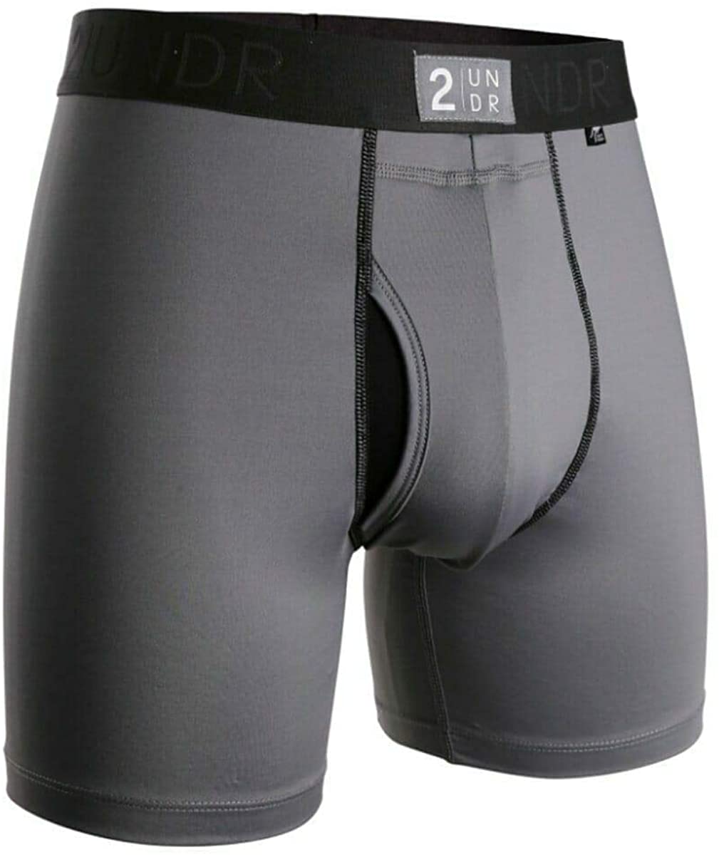 2UNDR Mens Power Shift 6 Boxer Brief Underwear