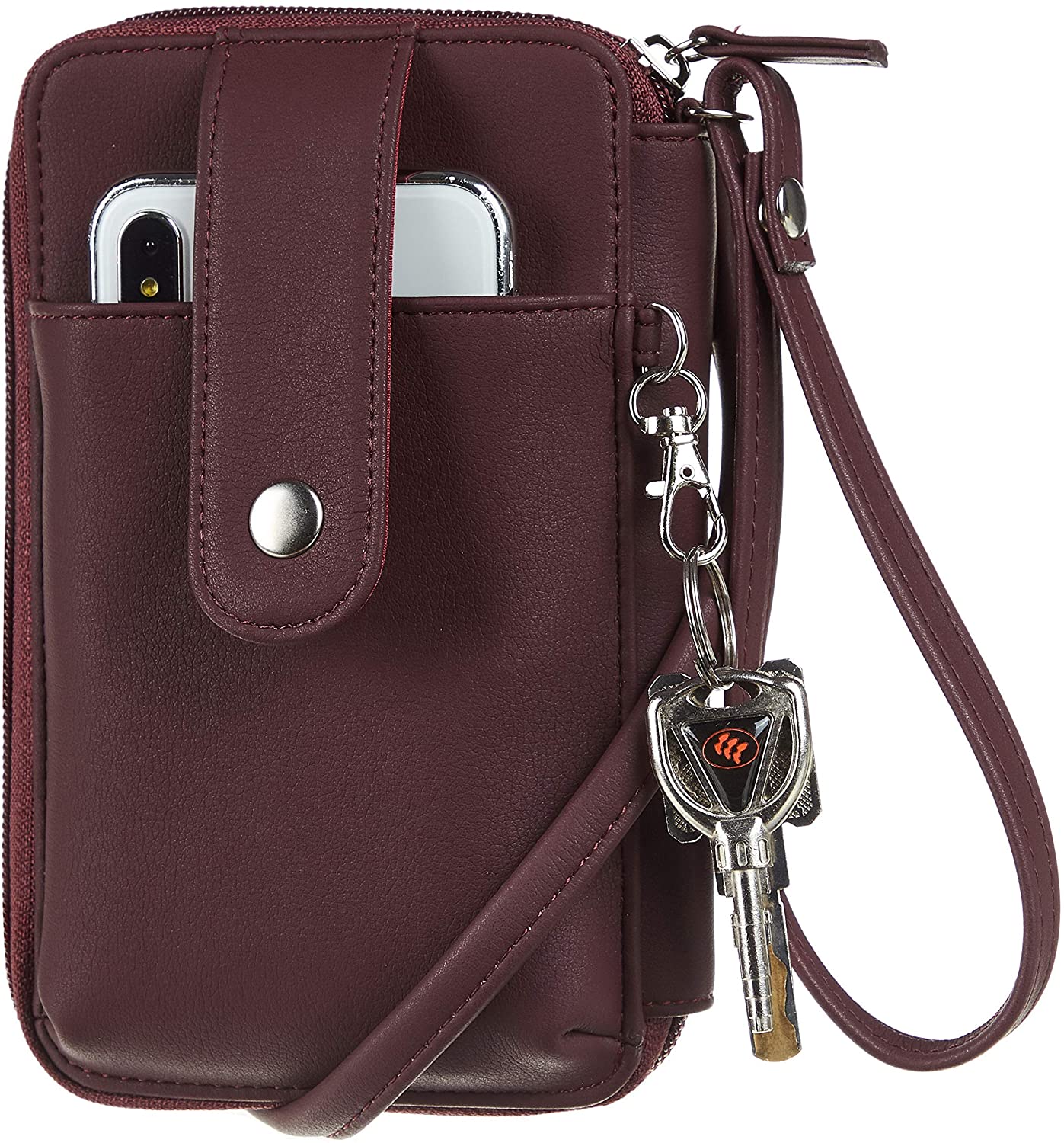 Sodsay Leather RFID Womens Crossbody Cell Phone Purse Credit Card