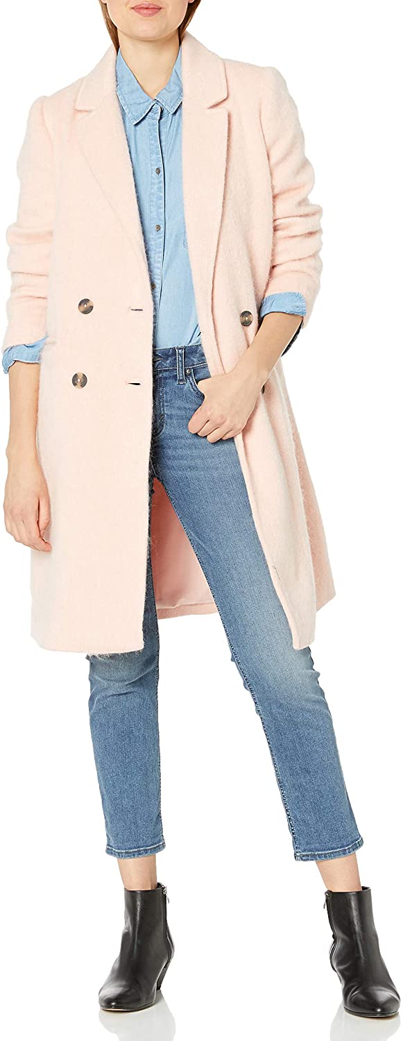 cupcakes and cashmere Women's Effie Double Breasted Brushed Wool Coat | eBay