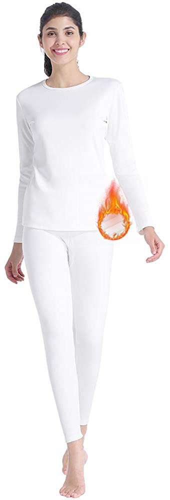 MANCYFIT Thermal Underwear for Women Long Johns Set Fleece Lined Ultra Soft