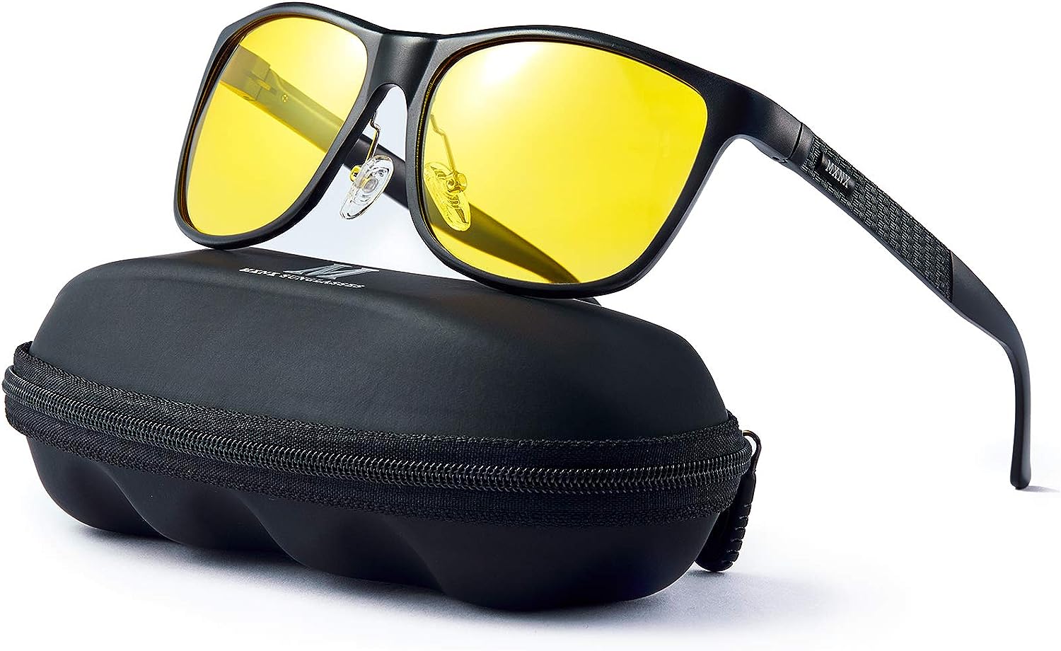 mxnx Polarized Driving Sunglasses for Men Metal Frame Lightweight  Rectangular Fi