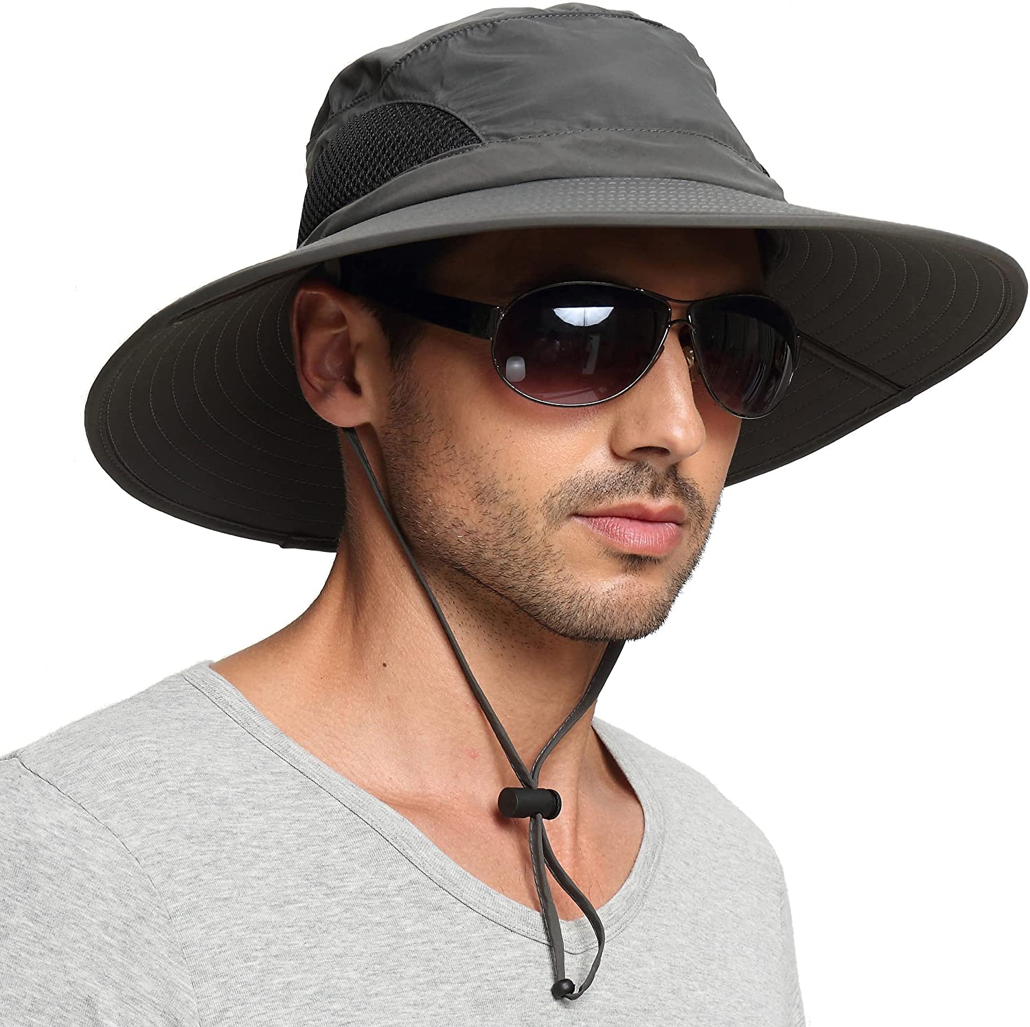 EINSKEY Sun Hat for Men/Women, Waterproof Wide Birm Bucket Hat UV  Protection Boo