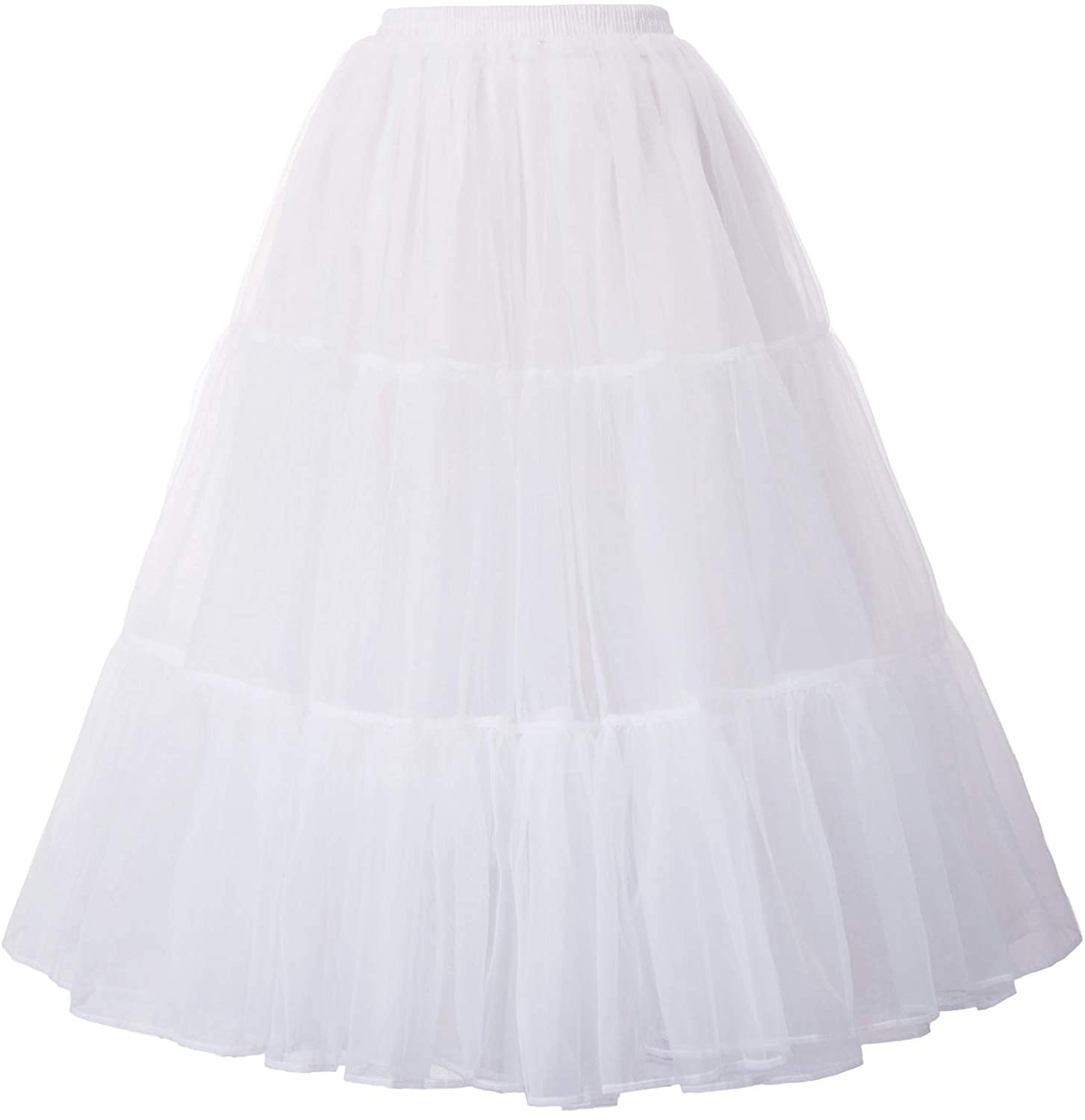 GRACE KARIN Women's Ankle Length Petticoats Skirts Wedding Half Slips Crinoline Underskirt 