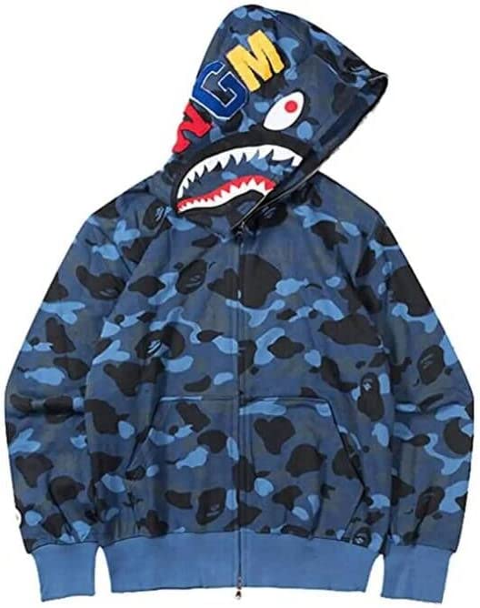 Buy BaonmyHoodie Fashion Camo Shark Jackets Ape Camo Jacket Boy Hoodies  Girls Camo Hoodies Online at desertcartINDIA