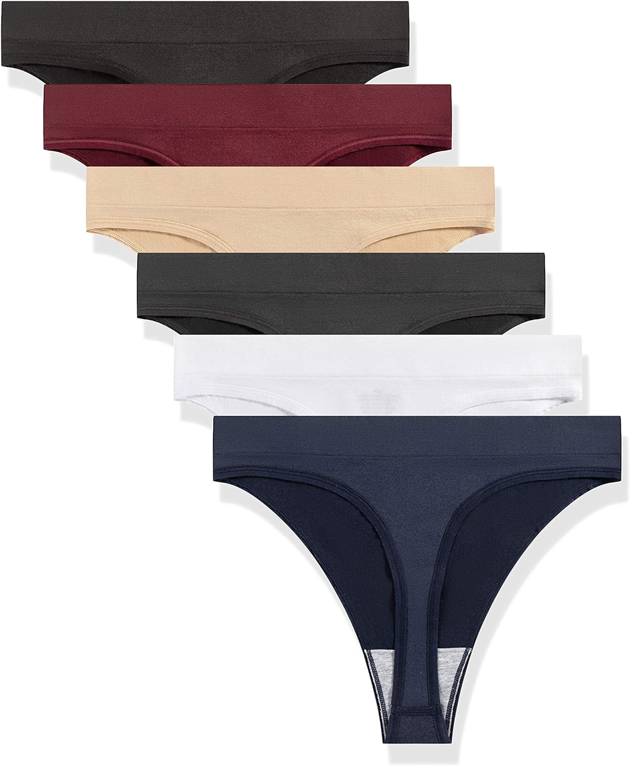 GRANKEE Women's Breathable Seamless Thong Panties No Palestine