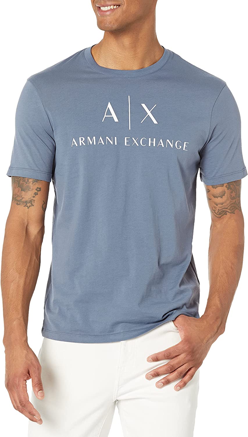 AX Armani Exchange Men's Crew Neck Logo Tee