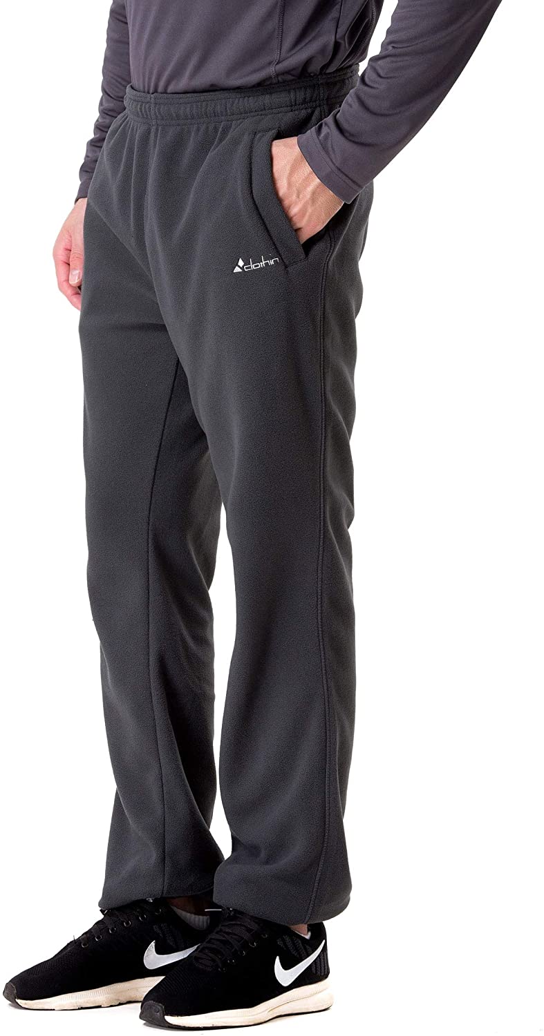 Clothin Men/Women Polar Fleece Thermal Sweatpants (Men Black US S) :  : Clothing, Shoes & Accessories