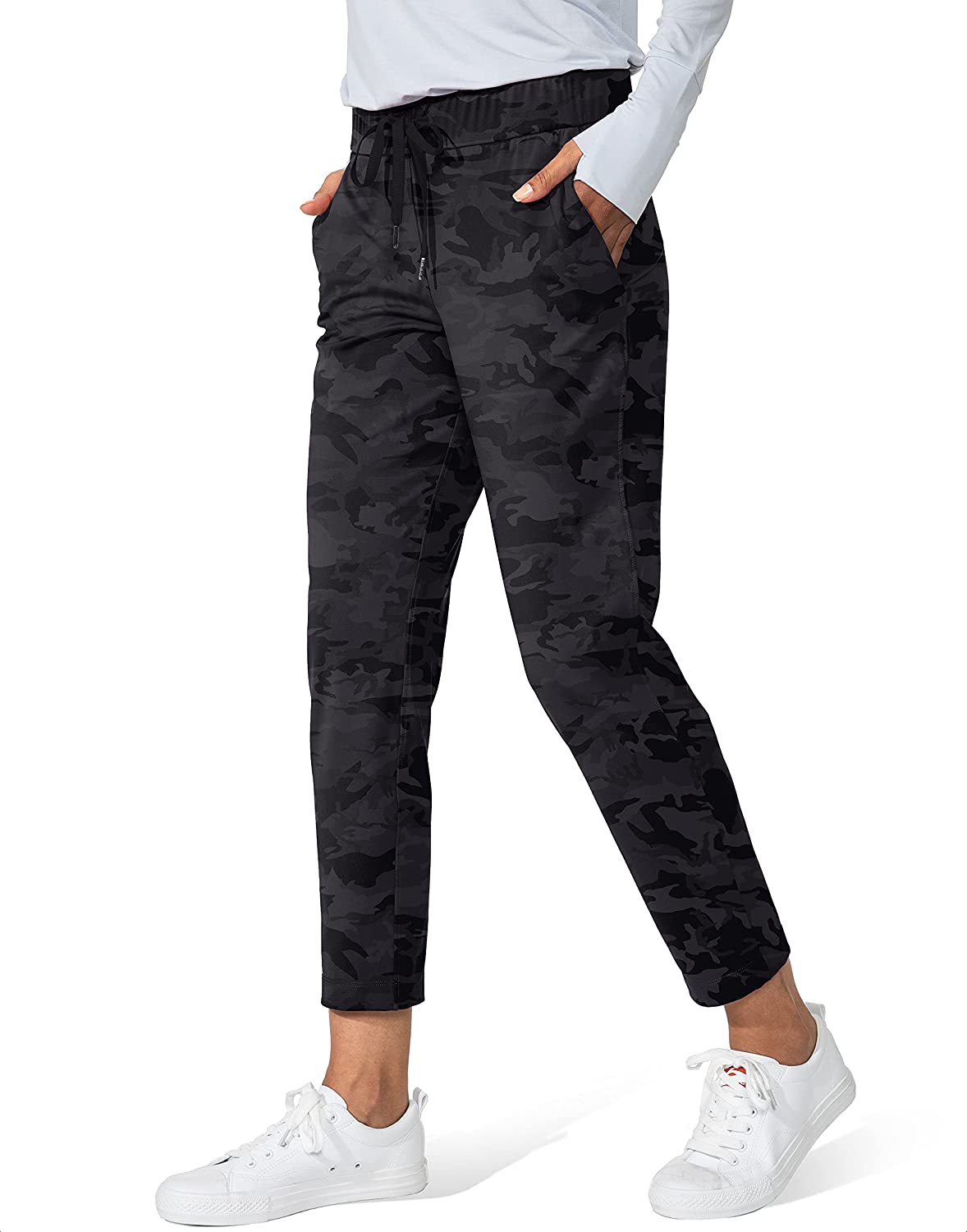 G Gradual Women's Pants with Deep Pockets 7/8 Stretch Sweatpants for Women  Athle