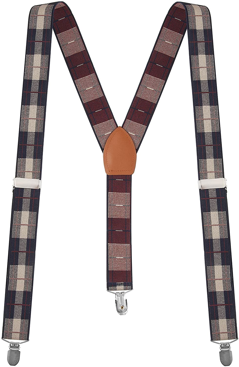 Calvertt Mens Suspenders Y-shape Tuxedo Suspenders Many Colors Available for Casual&Formal 