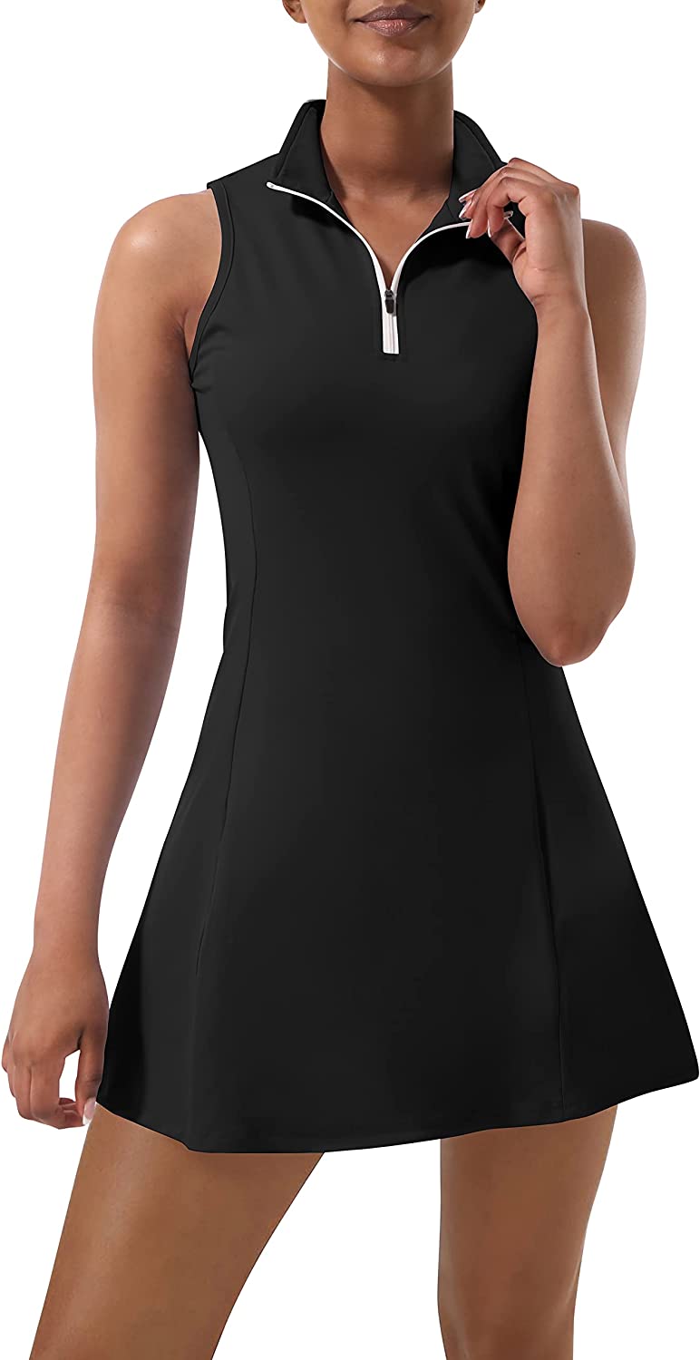 Tennis Dress for Women, Tennis Golf Dresses with Built in Shorts and  Pockets for