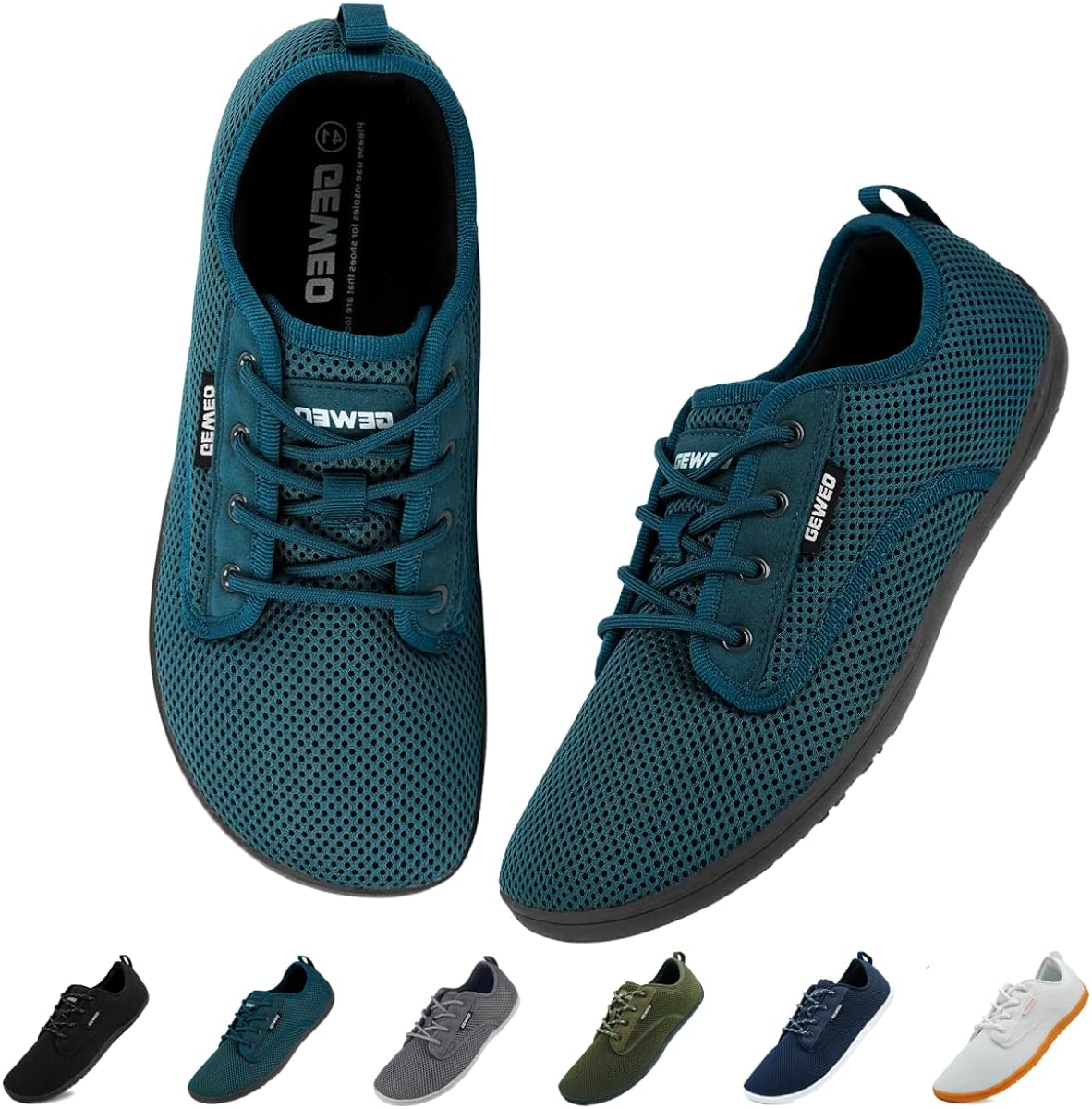 Geweo Zapatos minimalistas unisex | Puntera extra ancha | Suela cero caída  | Más libre, natural y cómodo