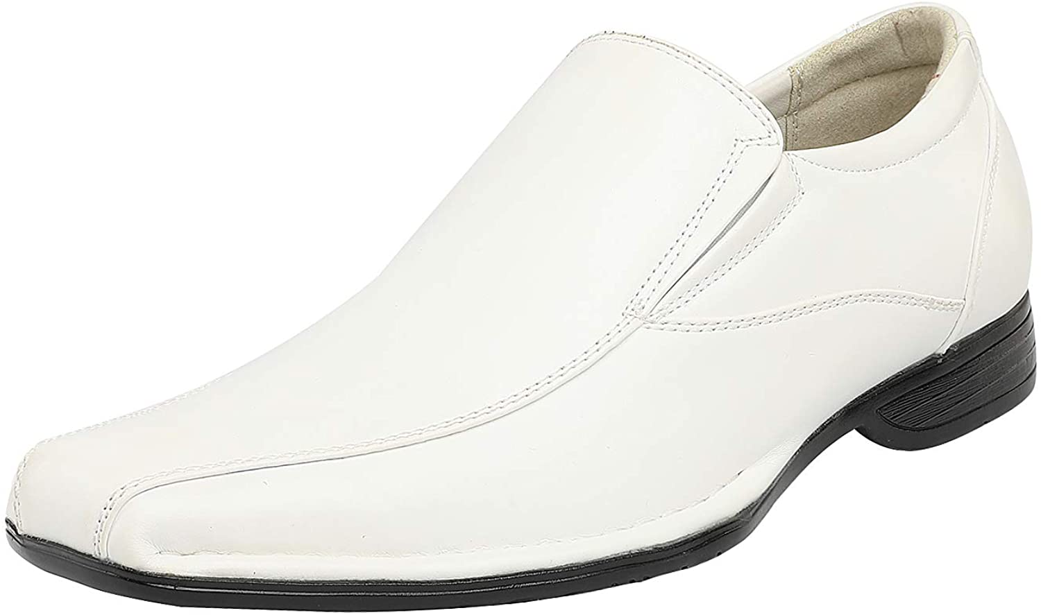 bruno marc men's giorgio leather lined dress loafers shoes