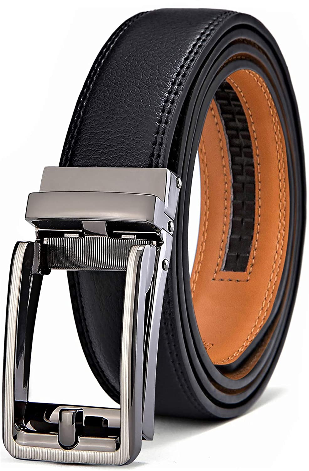 Men's Belt, Bulliant Leather Ratchet Belt For Men Dress With
