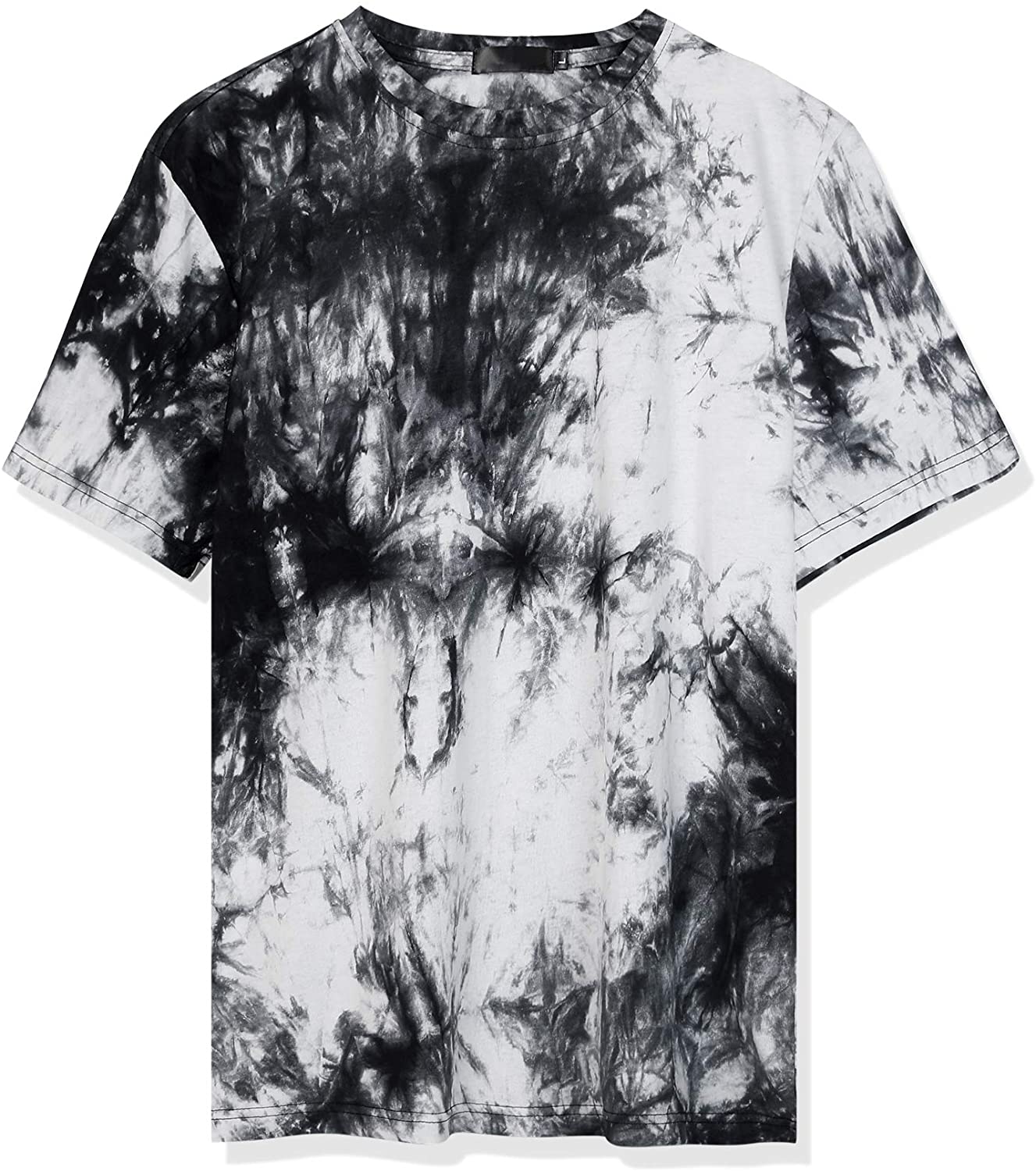 Lars Amadeus Men's Novelty Tie Dye T-Shirt Short Sleeves Hip Hop 