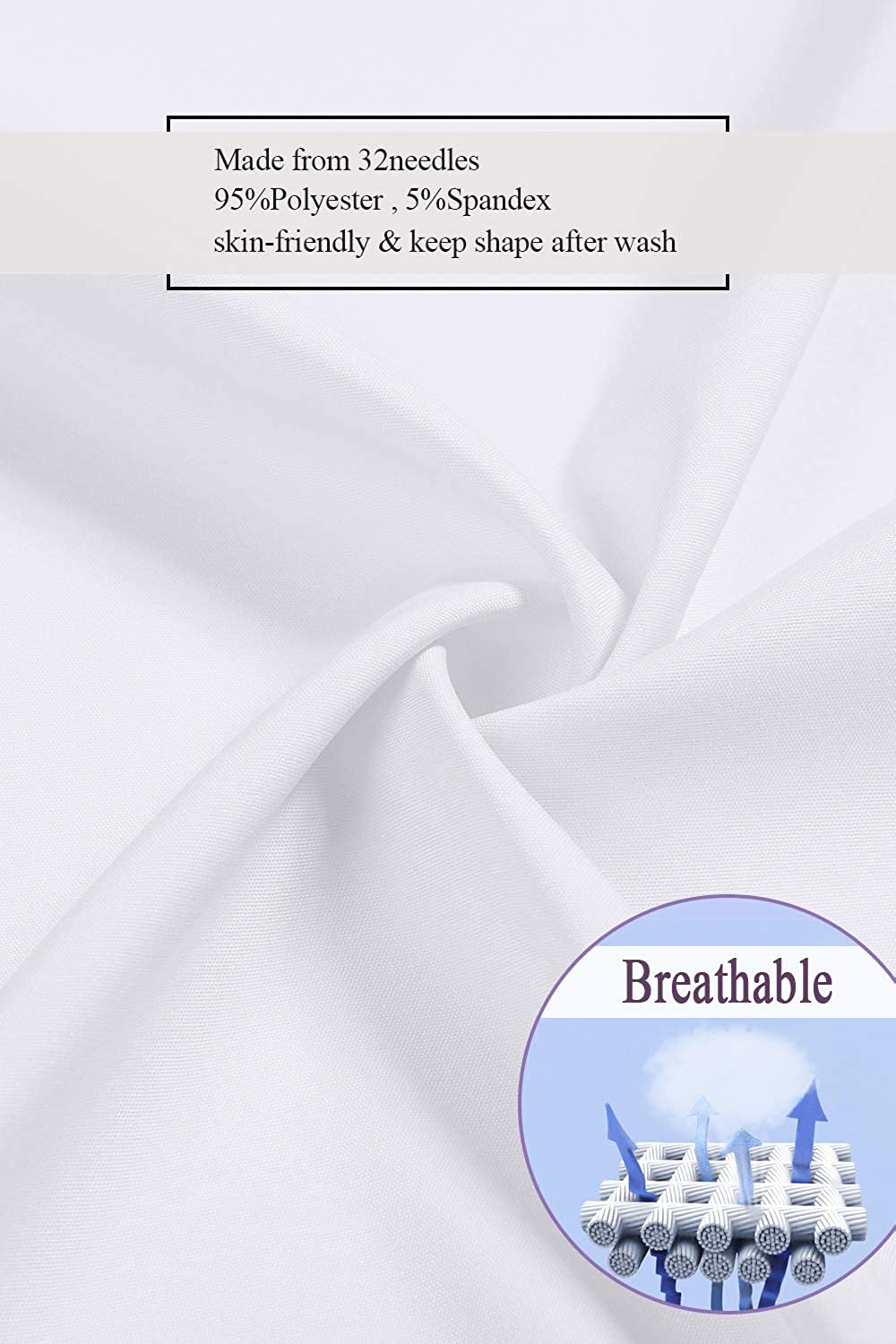 Atnlewhi White Button Down Shirt Womens Light Short Sleeve Blouse For
