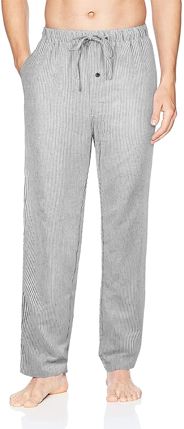 ILUVIT Mens Pajama Pant Men Flannel Pajama Pants Cotton Sleep Pant Lounge Sleepwear Pants with Pockets 