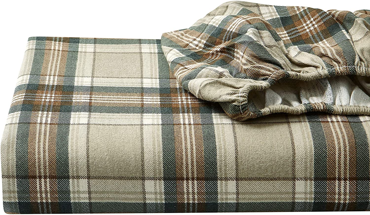 Eddie Bauer - Flannel Collection - 100% Premium Cotton Bedding Sheet Set, Pre-Sh Nowy, 100% nowy