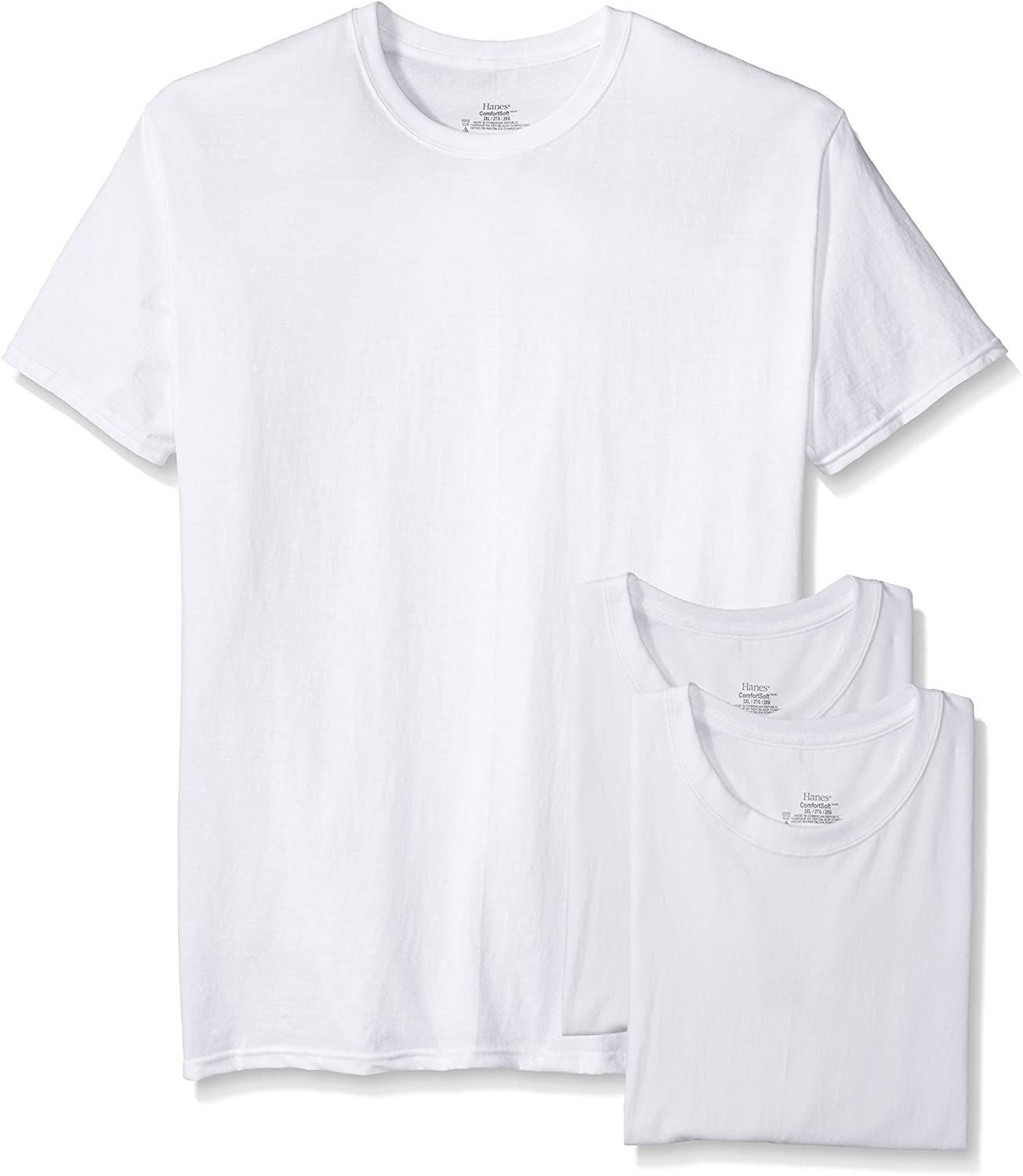 Hanes Men's 3-Pack Crew Neck T-Shirt | eBay