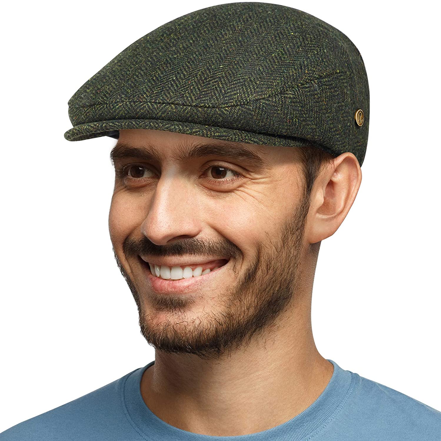 Ivy Hat Wool Blend Newsboy Cap for Men Flat Cap Mens Caps Gatsby Hat
