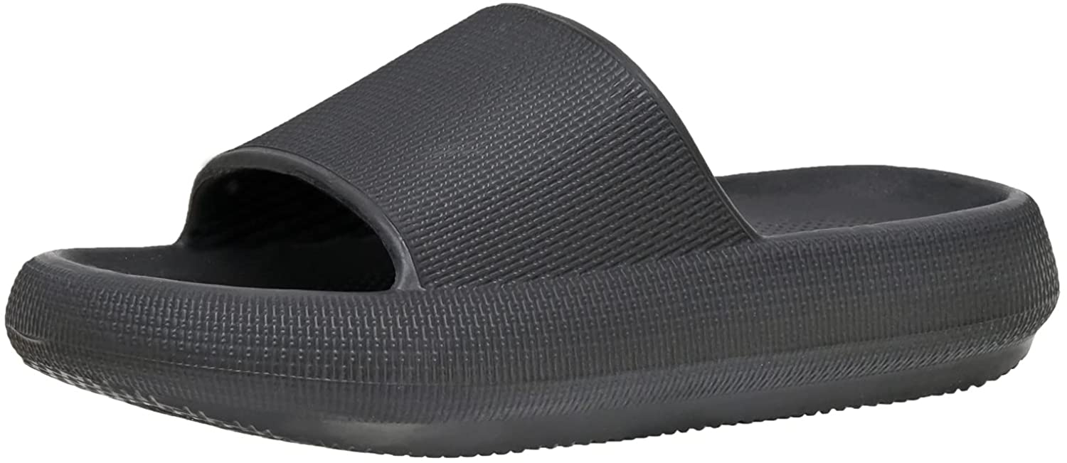 Cushionaire Women's Biggie Recovery Slide Sandal with +Comfort and Adjustable Strap