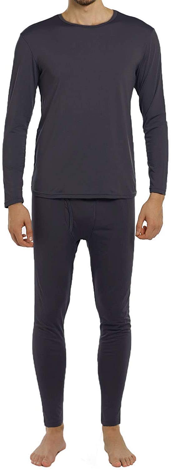 ViCherub Men's Thermal Underwear Set Long Johns with Fleece Lined Base Layer Thermals Sets for Men 