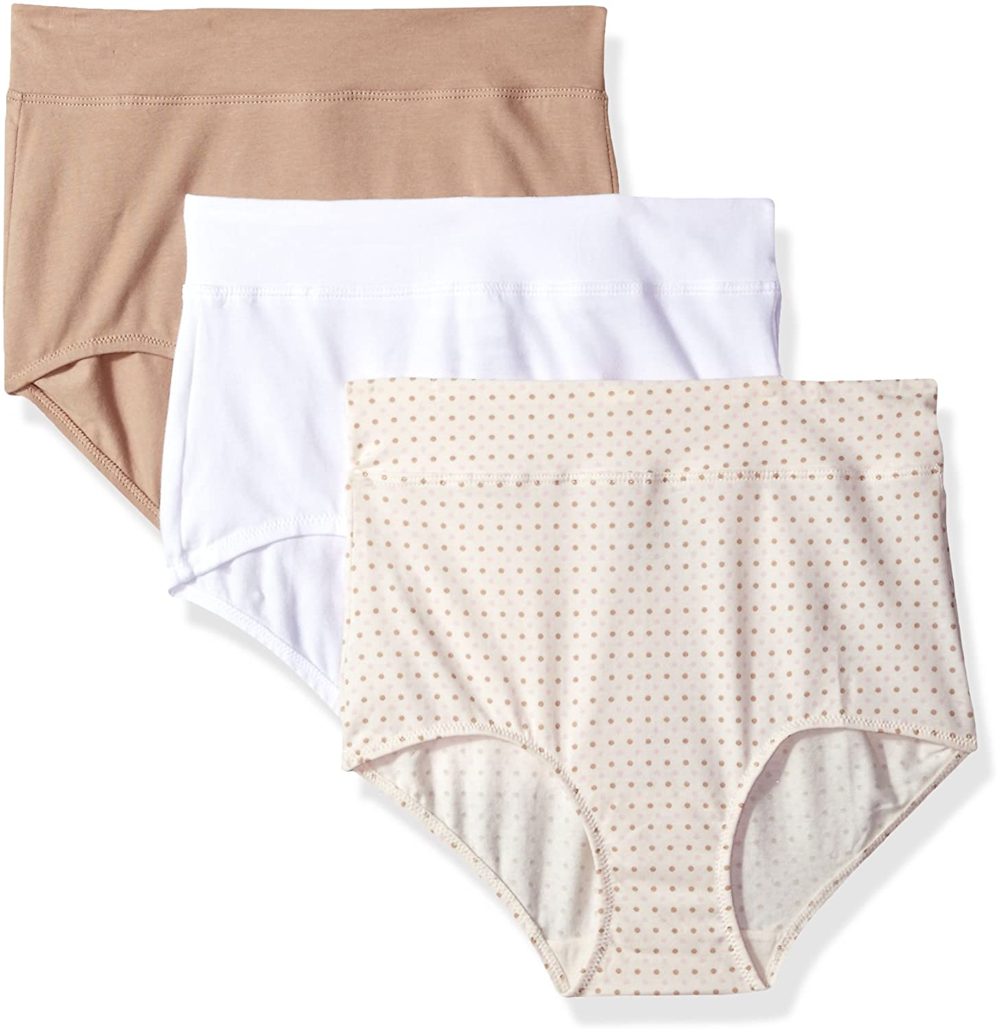 Warners Womens Blissful Benefits No Muffin Top 3 Pack Brief Panty :  : Clothing, Shoes & Accessories
