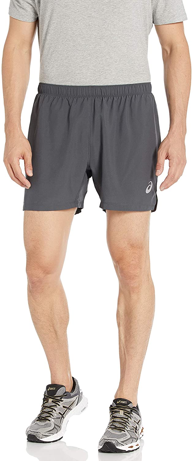 asics 5 inch running shorts mens