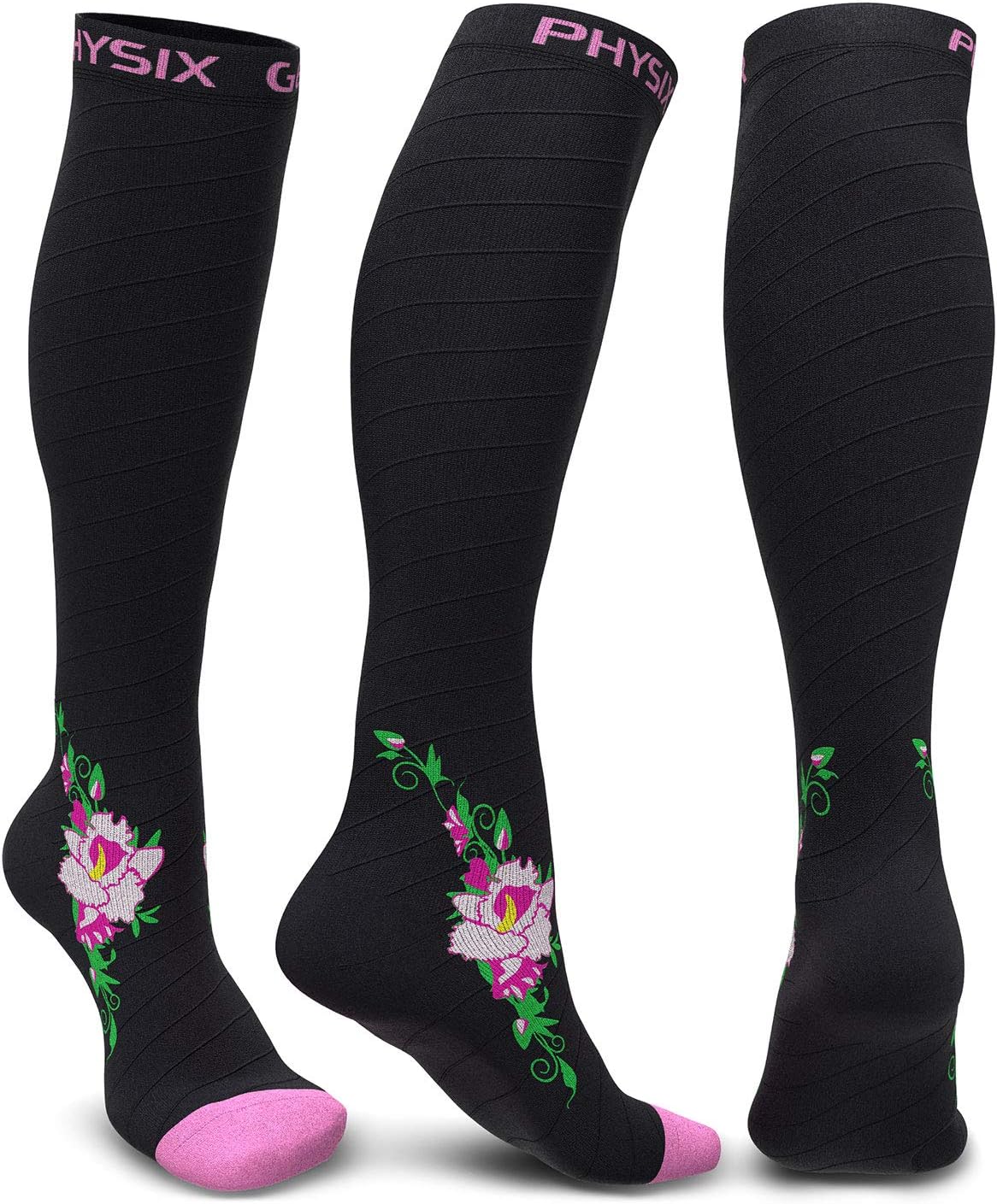 Physix Gear Sport Compression Socks for Men & Women 20-30 mmhg, ORG LXL :  : Clothing, Shoes & Accessories