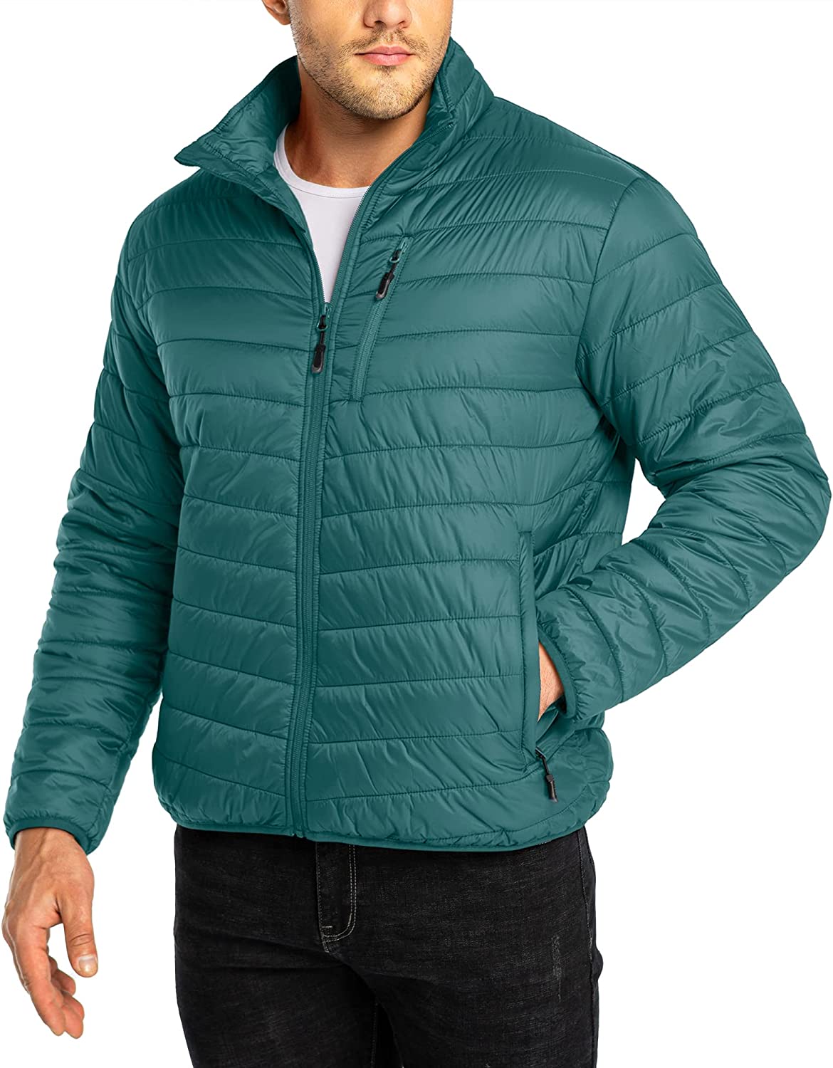 33,000ft Men's Puffer Jacket Lightweight Packable Winter Jacket