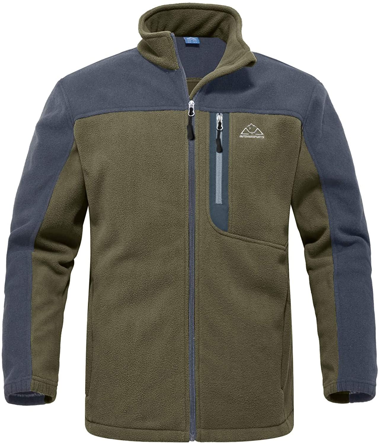 Rdruko Men's Softshell Jacket Fleece Windproof Lightweight Outdoor Jackets Full Zip Hiking Work Outwear 