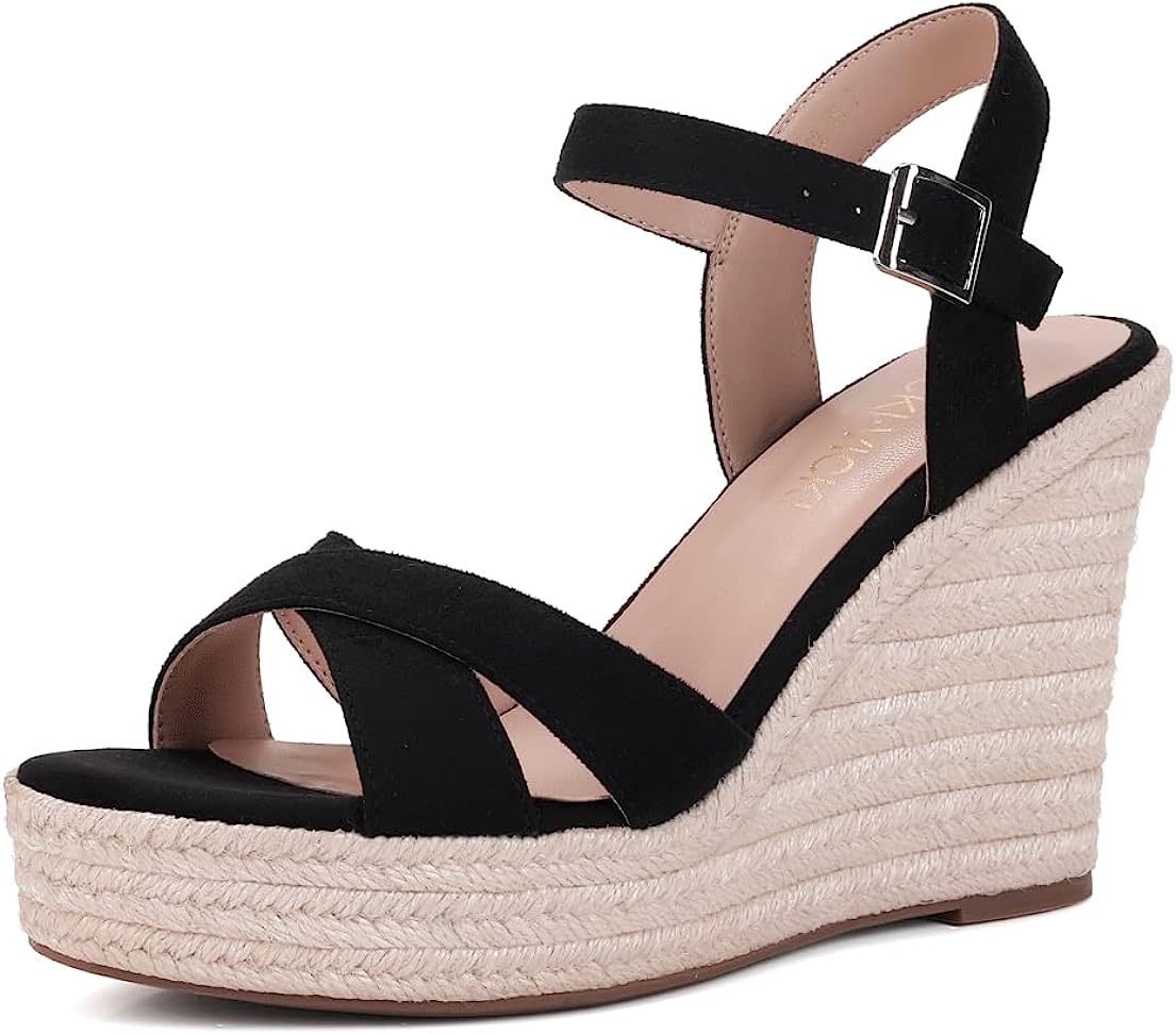 VICKI·VICKI Women's Platform Sandals Wedge Ankle