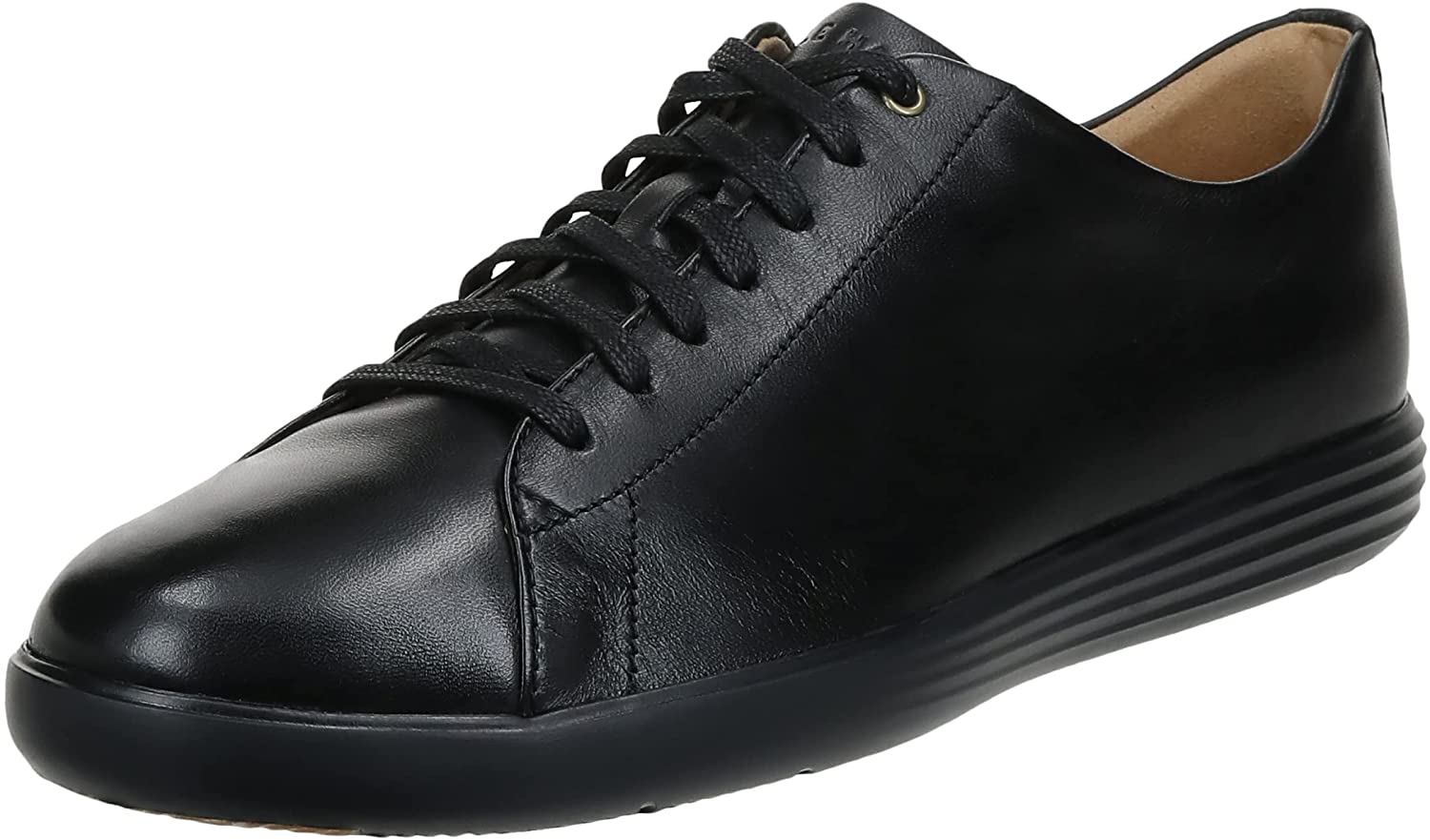 cole haan black leather sneakers