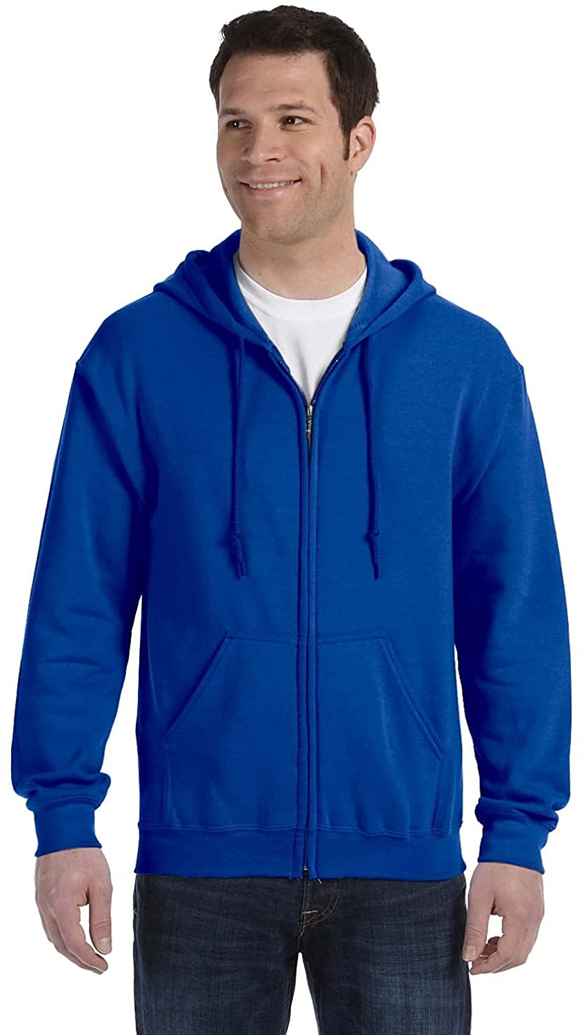 thumbnail 21  - Gildan Men&#039;s Fleece Zip Hooded Sweatshirt, Style G18600